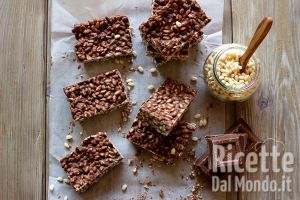 Ricetta Barrette di riso soffiato e cioccolato