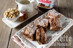 Ricetta Brownies alla Nutella. La ricetta semplice e con poco burro!