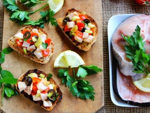Ricetta Bruschette alla marinara