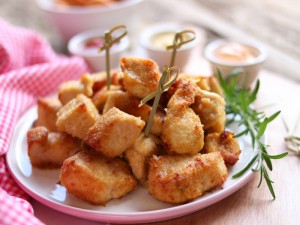 Bocconcini di pollo al forno