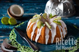 Ricetta Bundt cake cocco e lime: la ciambella esotica! (Ricetta senza burro!)