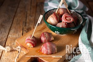 Ricetta Bocconcini di castagne al bacon. L'idea sfiziosa per un finger food autunnale!