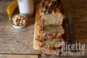 Ricetta Banana bread con caffè e cioccolato. La ricetta del dolce americano!