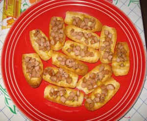 Crostini ai Wurstel