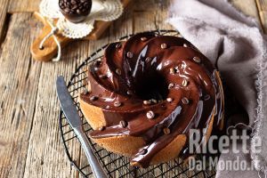 Ricetta Ciambella moka con glassa fondente