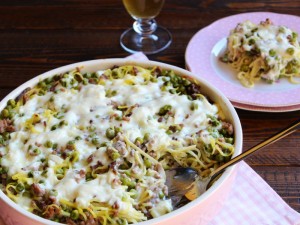 Crostata di tagliolini al forno