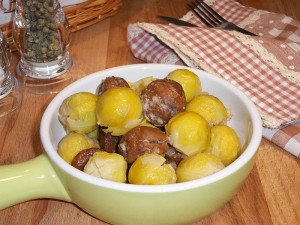 Ricetta Cavoletti di Bruxelles Brasati alle Castagne