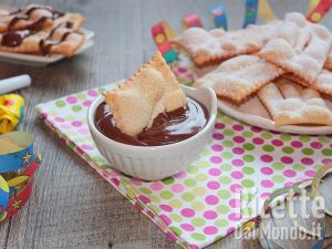 Ricetta Chiacchiere alla Nutella