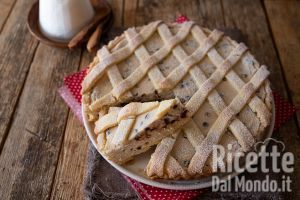 Ricetta Crostata di ricotta e gocce di cioccolato