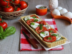 Ricetta Crostata caprese senza cottura