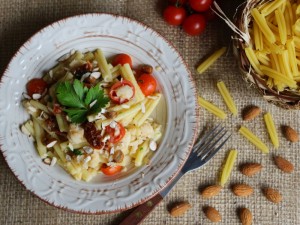 Ricetta Caserecce con Brotula e Mandorle