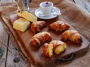 Ricetta Croissant al cioccolato bianco