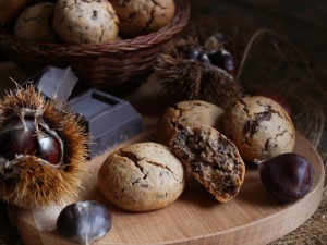 Ricetta Cookies con farina di castagne