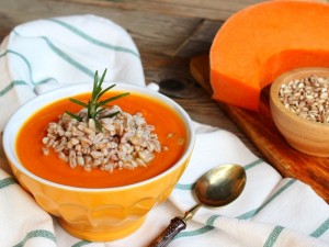 Ricetta Crema di zucca con farro