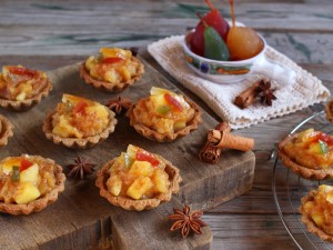 Crostatine integrali con composta di mele