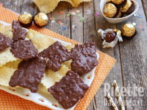 Ricetta Chiacchiere al cioccolato rocher