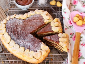 Ricetta Crostata a strati alla Nutella