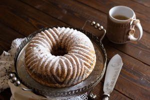 Ciambella bicolore alla zucca
