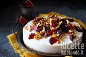 Ricetta Cheesecake ricotta e fichi