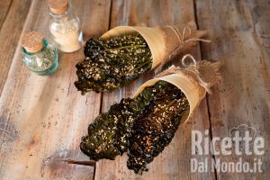 Ricetta Chips di cavolo nero (kale chips) croccantissime!