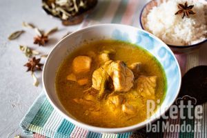 Ricetta Curry di salmone con latte di cocco. La ricetta originale delle Seychelles!