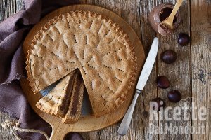 Ricetta Crostata di farro con crema di castagne (senza burro e uova!)