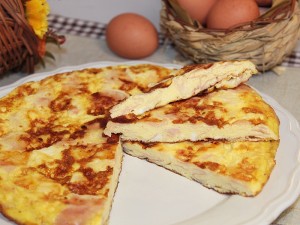 Ricetta Frittata con Prosciutto cotto e Formaggio