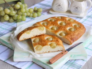 Ricetta Focaccia dolce di Uva Bianca