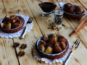 Ricetta Fichi caramellati al vino rosso