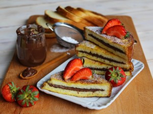 French toast Nutella e fragole