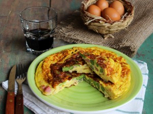 Ricetta Frittata con fave e pancetta