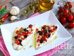 Filetti di orata alla mediterranea