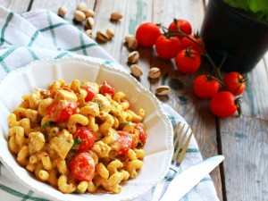 Ricetta Fusilli con pesto di pistacchio e pesce spada
