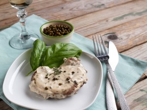 Filetto al pepe verde