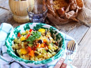 Ricetta Fregola con verdure