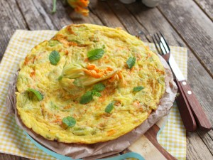 Ricetta Frittata con i fiori di zucca