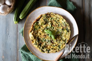 Ricetta Frittata di albumi con zucchine e asparagi. Leggera e cotta in padella!