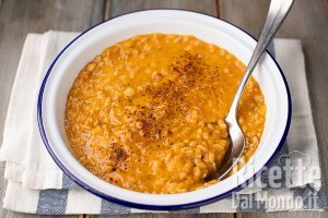 Ricetta Farrotto alla zucca cremoso! L'alternativa rustica e nutriente al risotto!