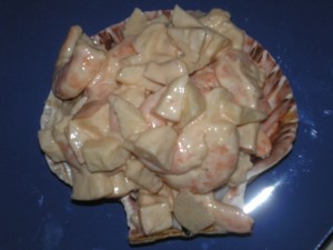 Ricetta Gamberetti in Salsa Rosa Arricchiti (di Bebina)