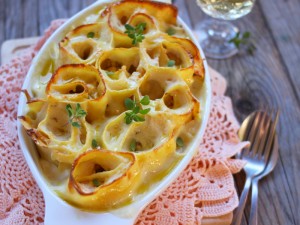 Girelle di lasagne al salmone