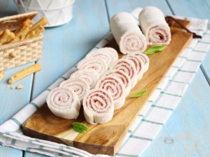 Girelle fredde con Prosciutto e Salame