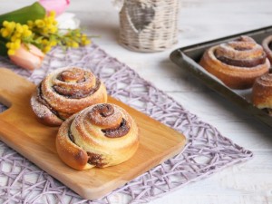 Girelle di Pasta Brioche alla Nutella