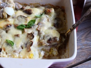 Ricetta Gratin di uova e funghi