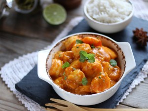Gamberi al curry