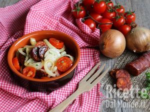Ricetta Insalata tiepida di Chorizo