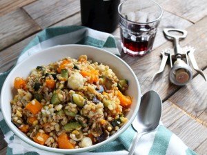 Ricetta Insalata di cereali tiepida con verdure