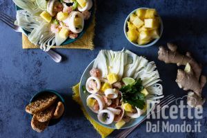 Ricetta Insalata di calamari e gamberi