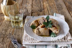 Involtini di vitello in padella, con prosciutto e formaggio!