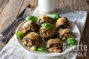Ricetta Involtini di melanzane in friggitrice ad aria. La ricetta light!