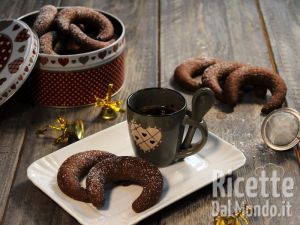 Ricetta Kipferl al cioccolato, buonissimi biscotti Viennesi al cacao